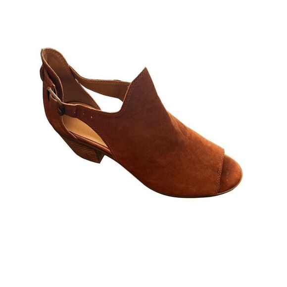 Lucky Brand Open Toe Ankle sandals Leather Size 8.5 - Picture 1 of 10